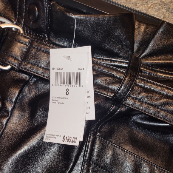 NWT House of Harlow faux leather pants - Picture 4 of 6